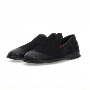 A.S.98 Alberic flat shoes Herren Schwarz | DE-784HWSEJB