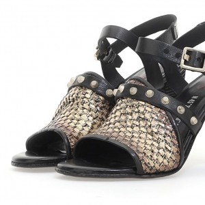 A.S.98 Becci Sandalen Damen Schwarz | DE-485UZAOBF