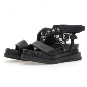 A.S.98 Ladonna Sandalen Damen Schwarz | DE-587BVENYQ