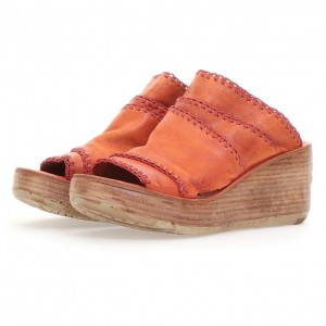 A.S.98 Nivek Sandalen Damen Orange | DE-564GEYOQR