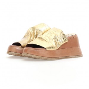 A.S.98 Rae Mules Damen Gold | DE-652QSTJHE