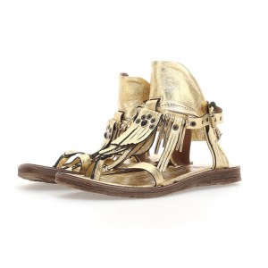 A.S.98 Reina Sandalen Damen Gold | DE-439TACGIH