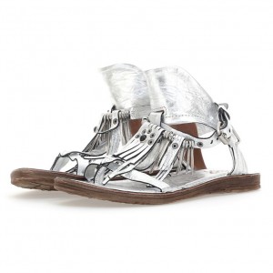 A.S.98 Reina Sandalen Damen Silber | DE-218VYAZSU