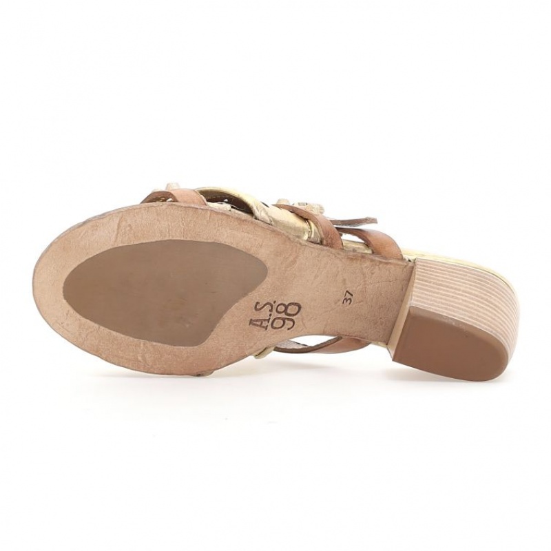 A.S.98 Adamina Sandalen Damen Gold | DE-123AOMKDF