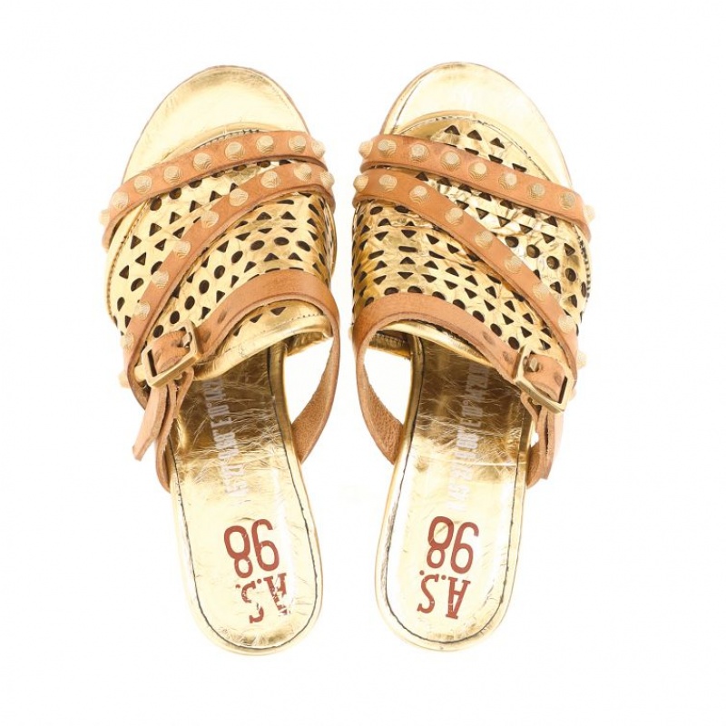 A.S.98 Adamina Sandalen Damen Gold | DE-123AOMKDF