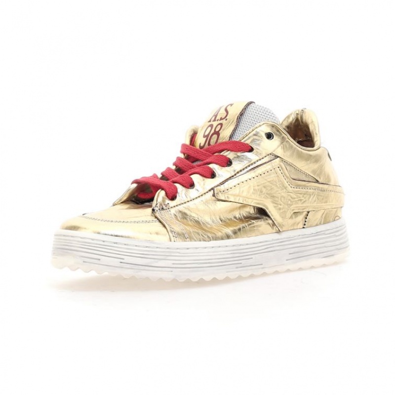 A.S.98 Adria Sneakers Damen Gold | DE-762LSEOGK