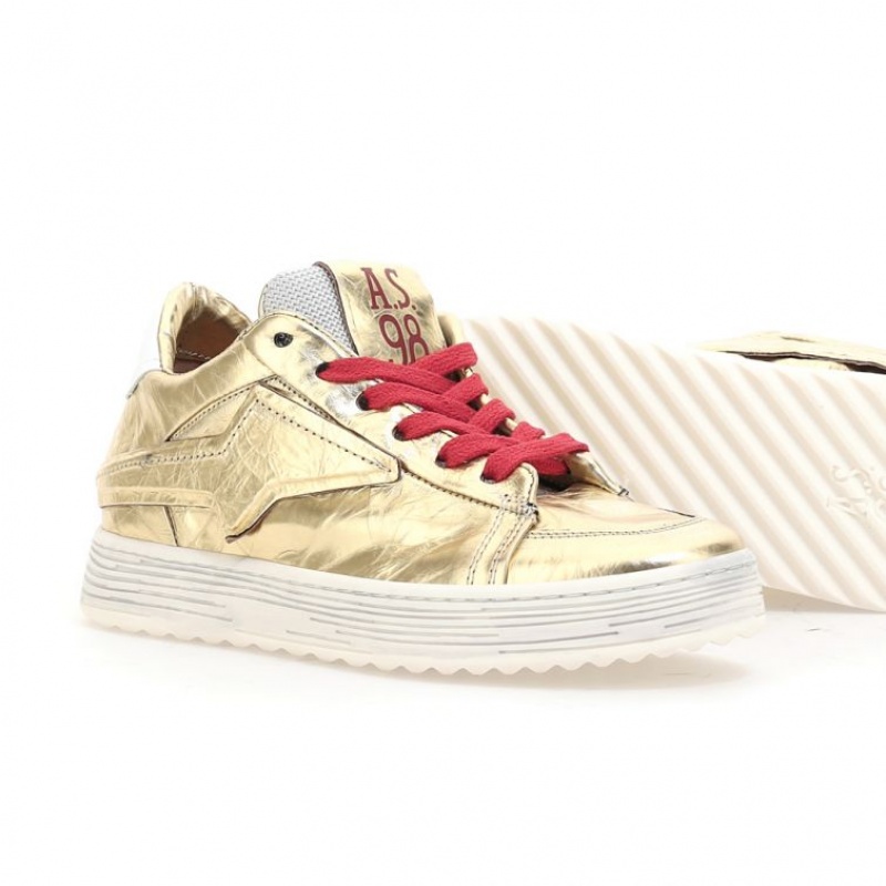 A.S.98 Adria Sneakers Damen Gold | DE-762LSEOGK