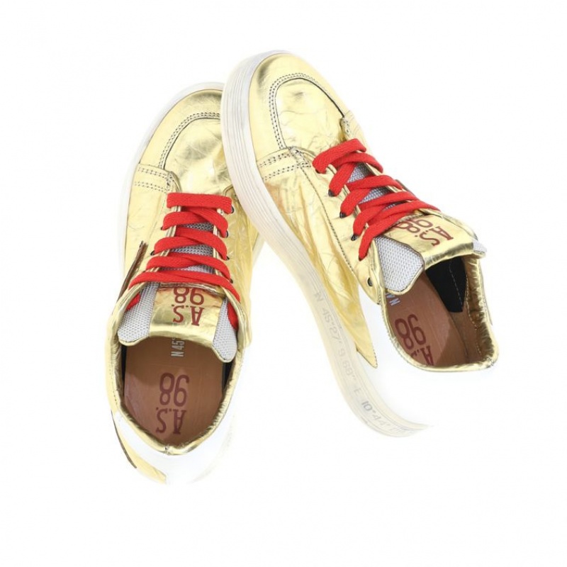 A.S.98 Adria Sneakers Damen Gold | DE-762LSEOGK