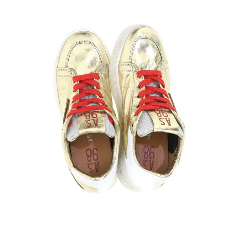 A.S.98 Adria Sneakers Damen Gold | DE-762LSEOGK