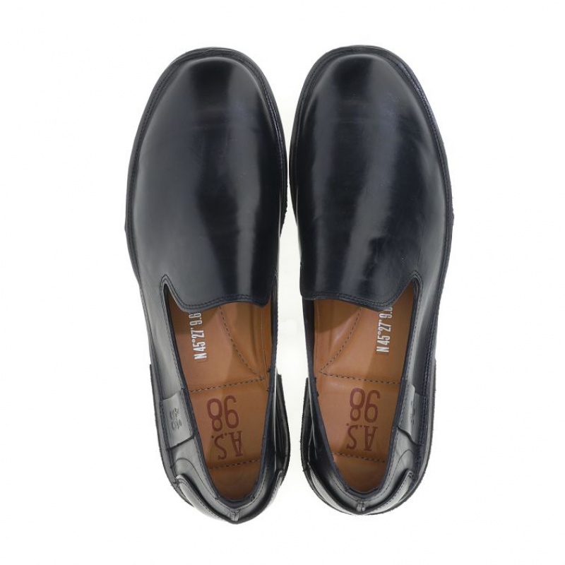 A.S.98 Alberic flat shoes Herren Schwarz | DE-194EIHWRK