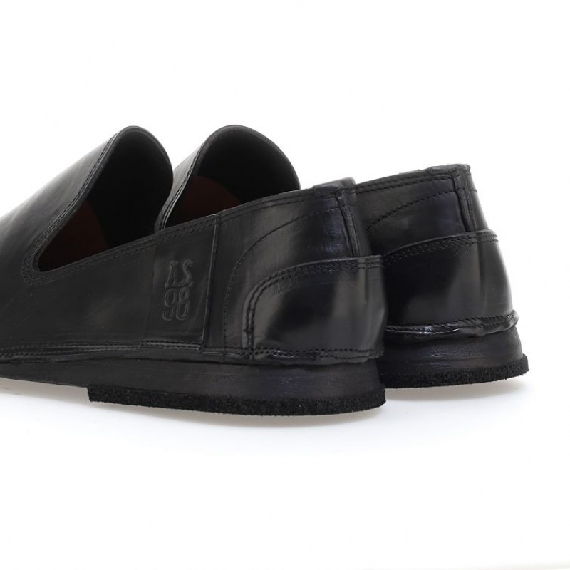 A.S.98 Alberic flat shoes Herren Schwarz | DE-194EIHWRK