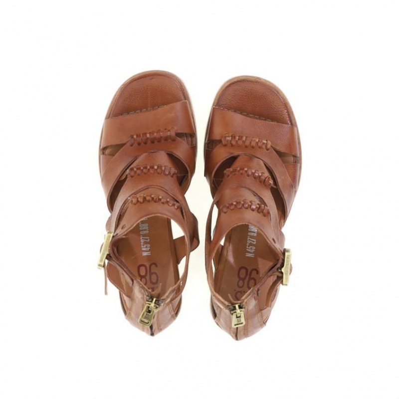 A.S.98 Andra Sandalen Damen Khaki | DE-124ZRHKEQ