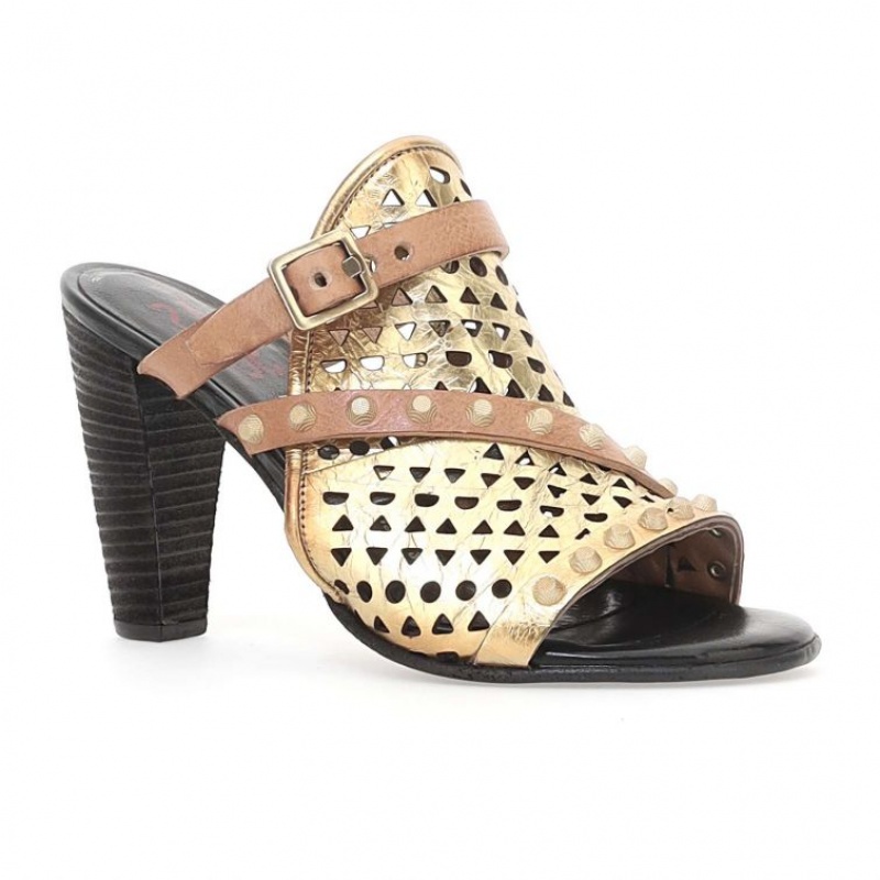 A.S.98 Barbra Sandalen Damen Gold | DE-459TMOXCU