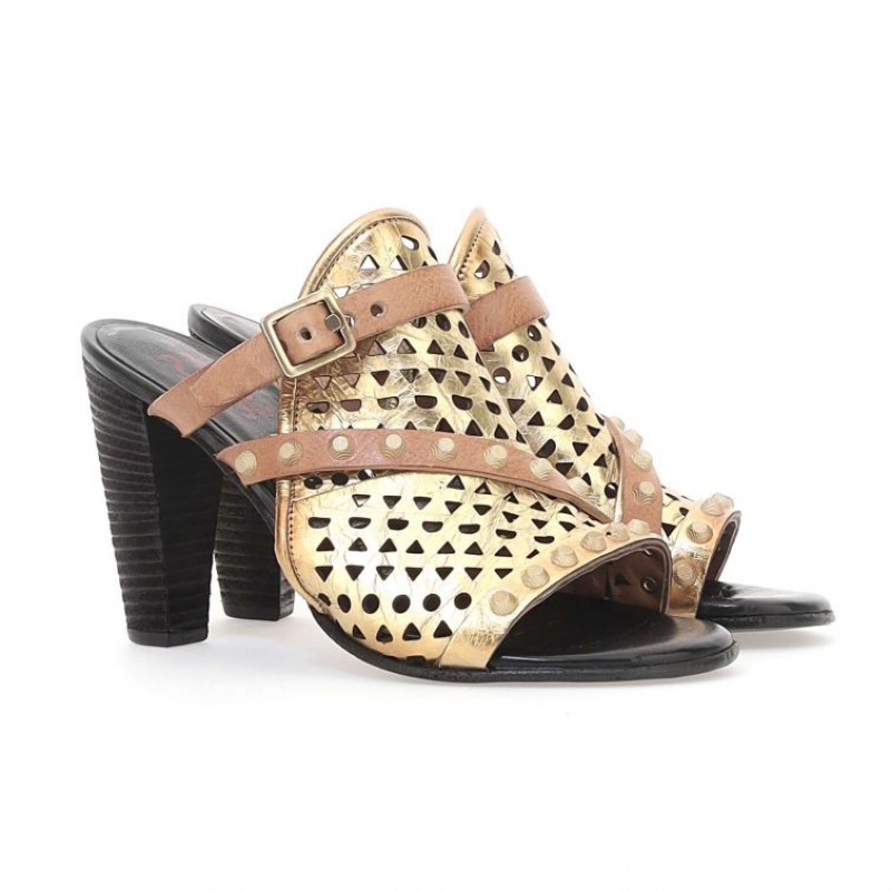 A.S.98 Barbra Sandalen Damen Gold | DE-459TMOXCU