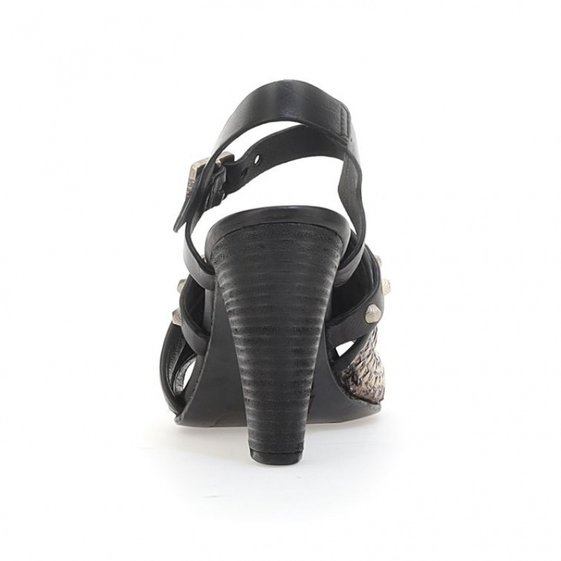 A.S.98 Becci Sandalen Damen Schwarz | DE-485UZAOBF