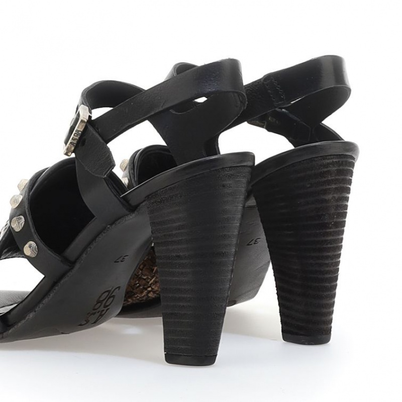 A.S.98 Becci Sandalen Damen Schwarz | DE-485UZAOBF