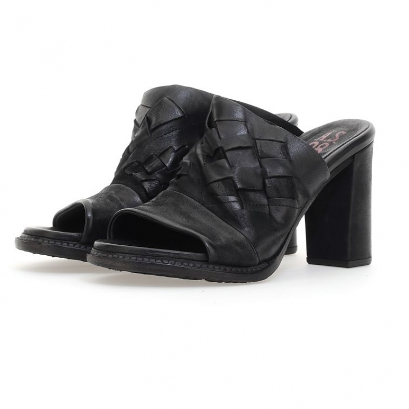 A.S.98 Belen Sandalen Damen Schwarz | DE-374UJZKSY