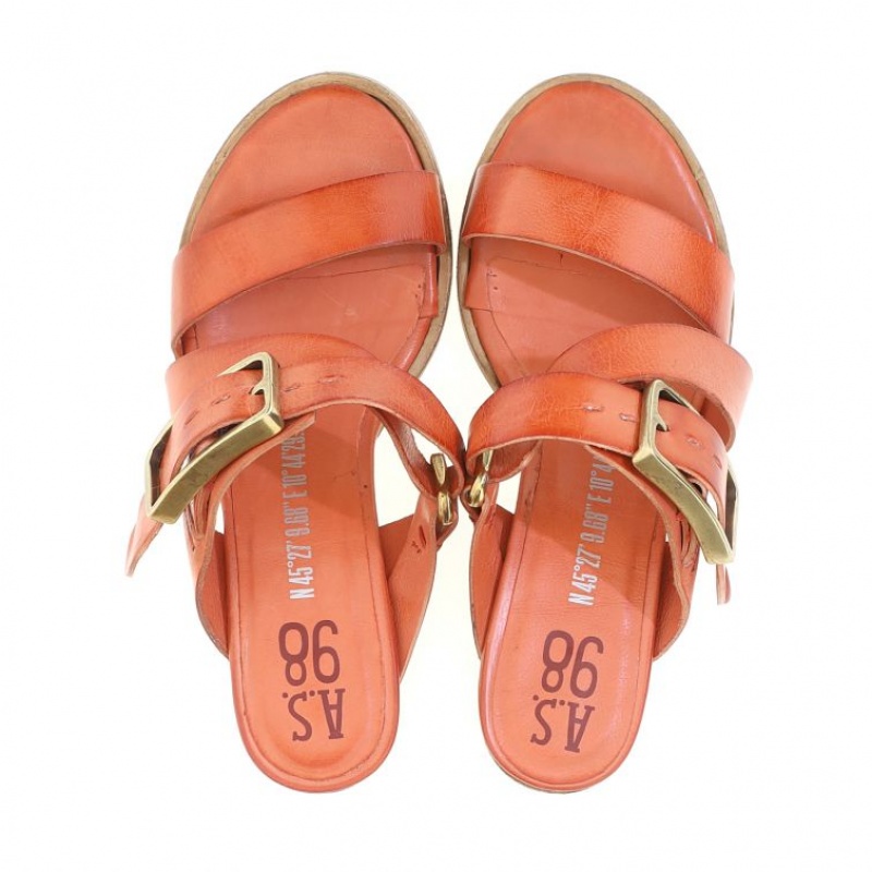 A.S.98 Bernardine Sandalen Damen Orange | DE-025FCHQOW