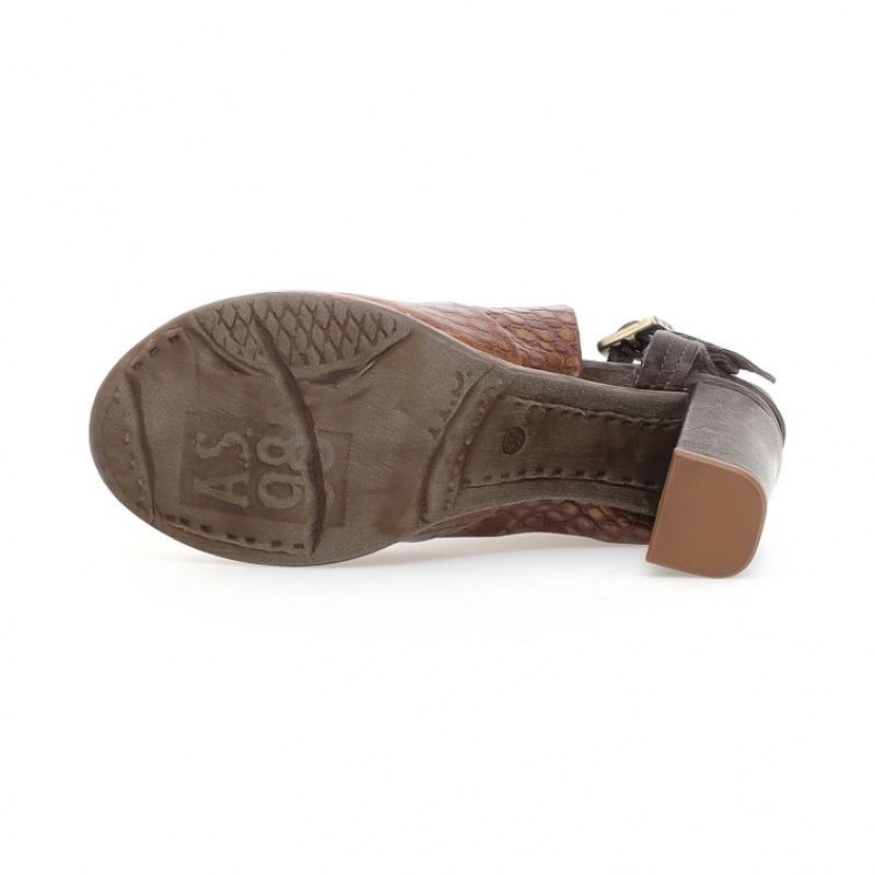 A.S.98 Blanca Sandalen Damen Khaki | DE-675WVERLQ