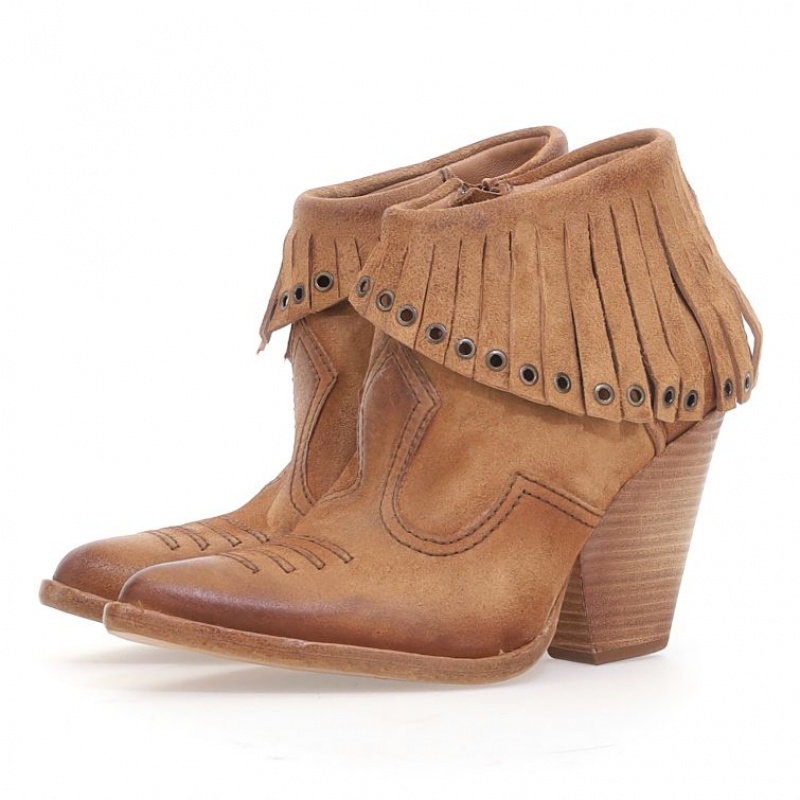 A.S.98 Brigit Ankle boots Damen Gelb | DE-593CQVOPX