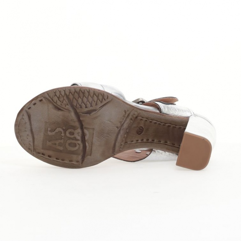 A.S.98 Brittany Sandalen Damen Silber | DE-152ZCERSW