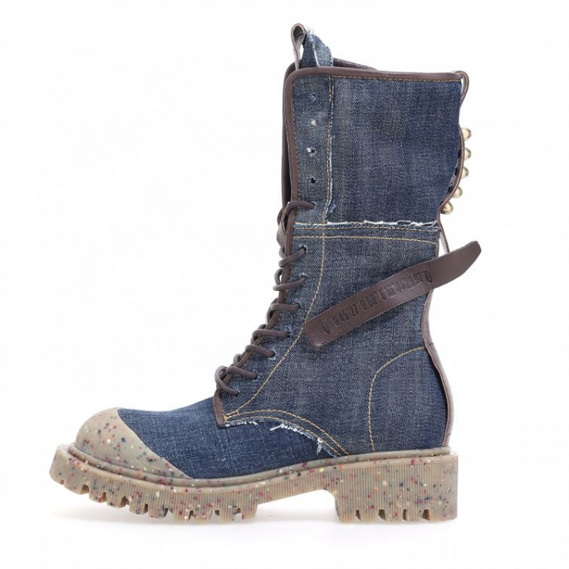 A.S.98 Cardon Ankle boots Damen Blau Schokolade | DE-670BEYPXD