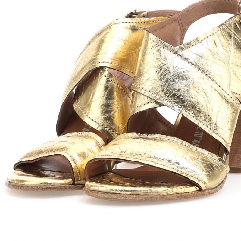 A.S.98 Chastity Sandalen Damen Gold | DE-349BSFQYK