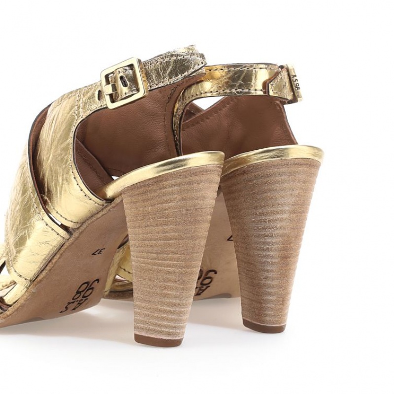 A.S.98 Chastity Sandalen Damen Gold | DE-349BSFQYK