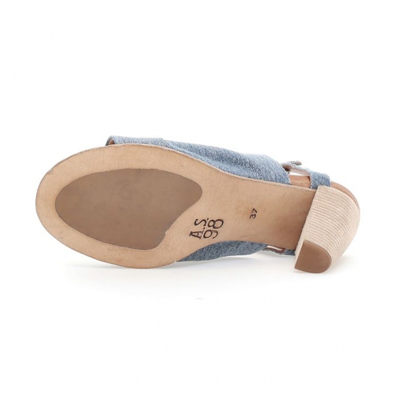 A.S.98 Clarise Sandalen Damen Blau | DE-270ROHZPD