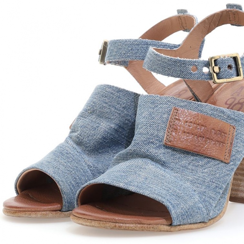 A.S.98 Clarise Sandalen Damen Blau | DE-270ROHZPD