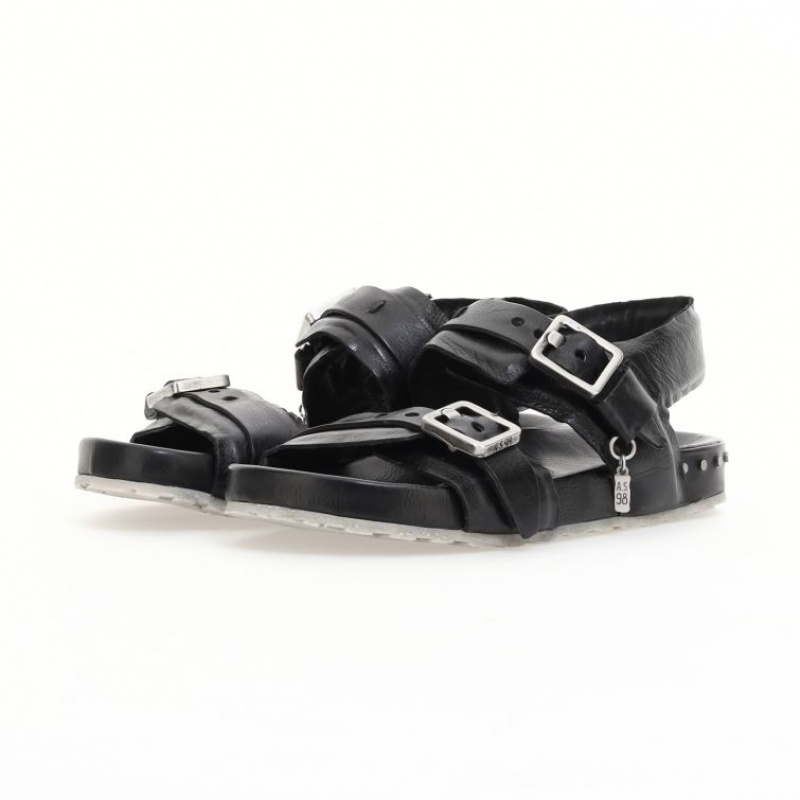 A.S.98 Evelyn Sandalen Damen Schwarz | DE-307FZXYPW