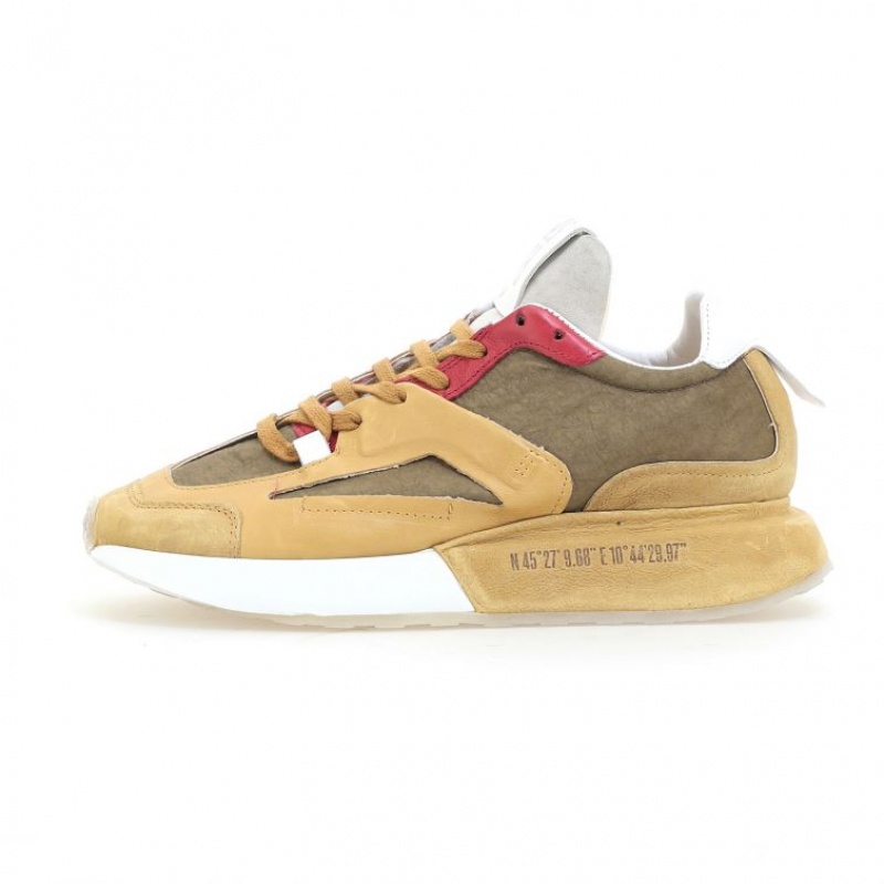 A.S.98 Franklyn Sneakers Herren Khaki | DE-924NAOWFZ