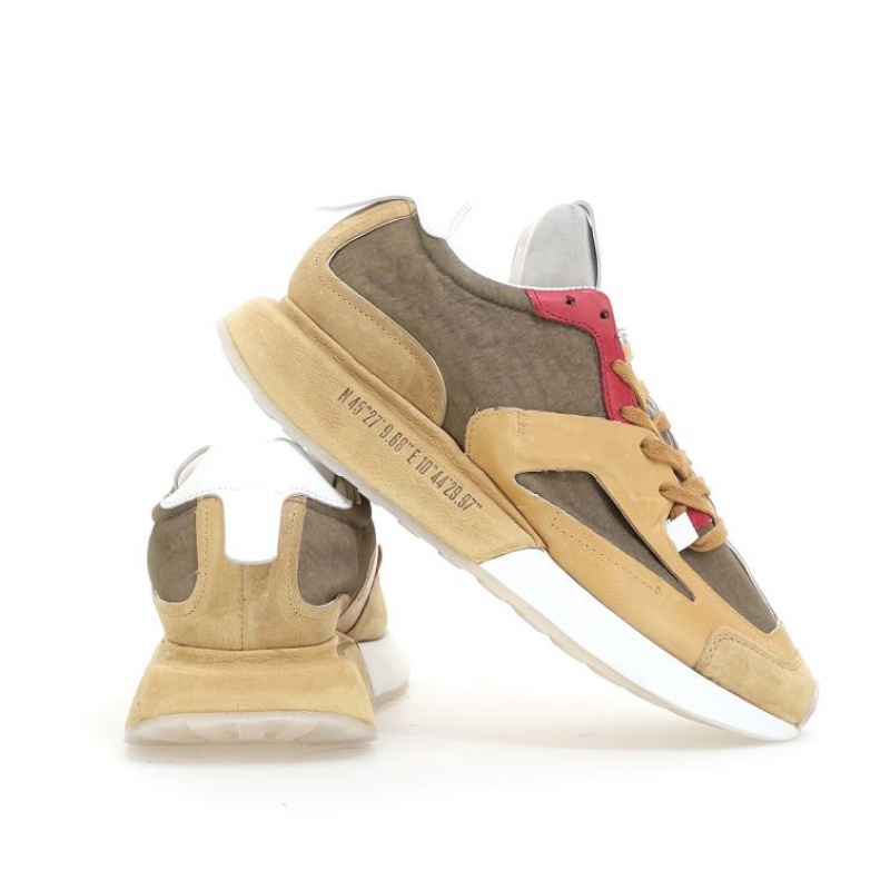 A.S.98 Franklyn Sneakers Herren Khaki | DE-924NAOWFZ