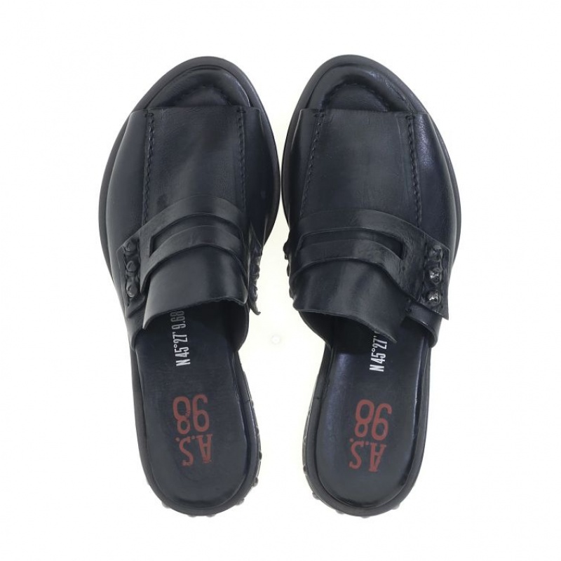 A.S.98 Godfrey Mules Damen Schwarz | DE-327YZOKFE