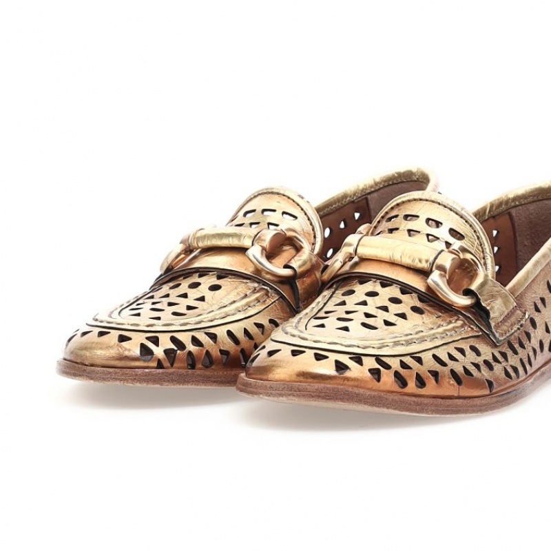 A.S.98 Jacklyn flat shoes Damen Gold | DE-378TBGUAS