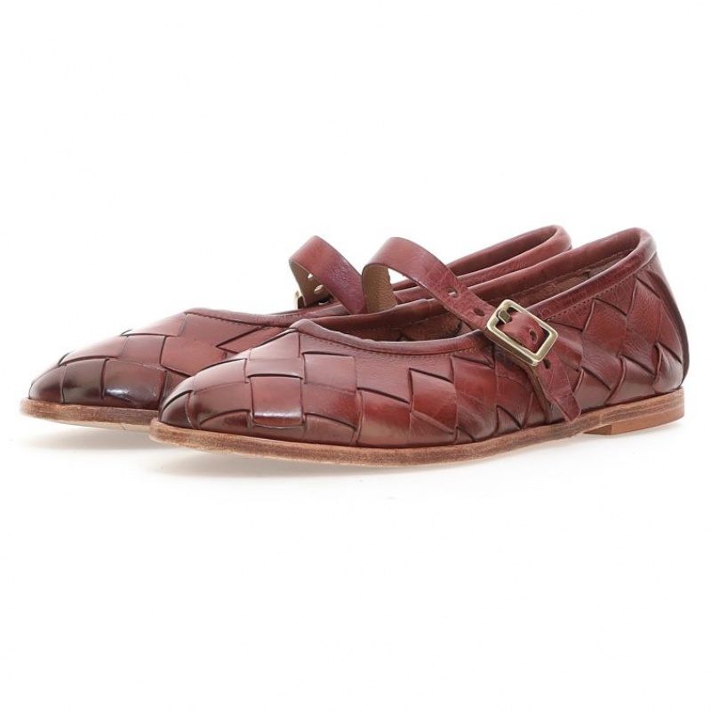 A.S.98 Janae flat shoes Damen Bordeaux | DE-157KGUVCL