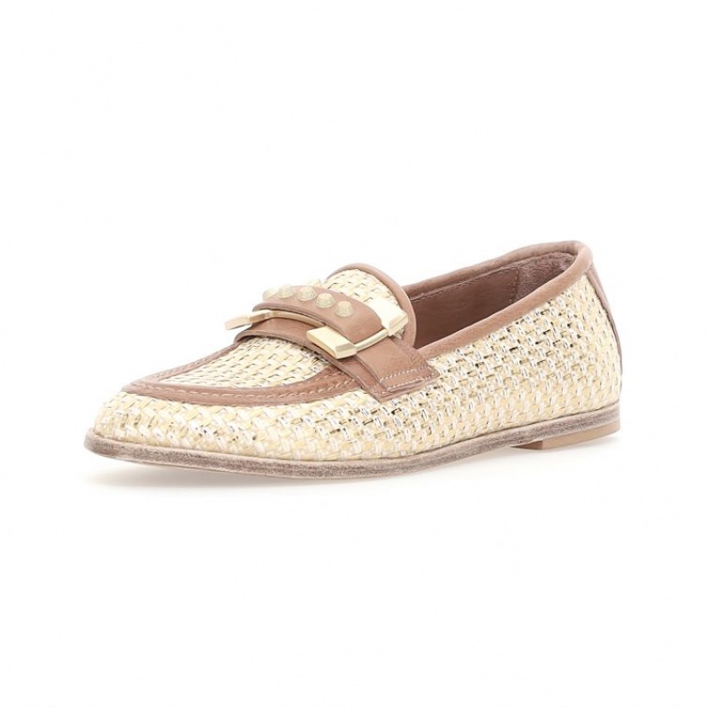 A.S.98 Janele flat shoes Damen Gold | DE-896NJLCIA