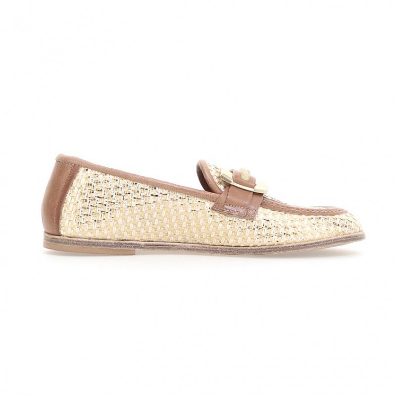 A.S.98 Janele flat shoes Damen Gold | DE-896NJLCIA