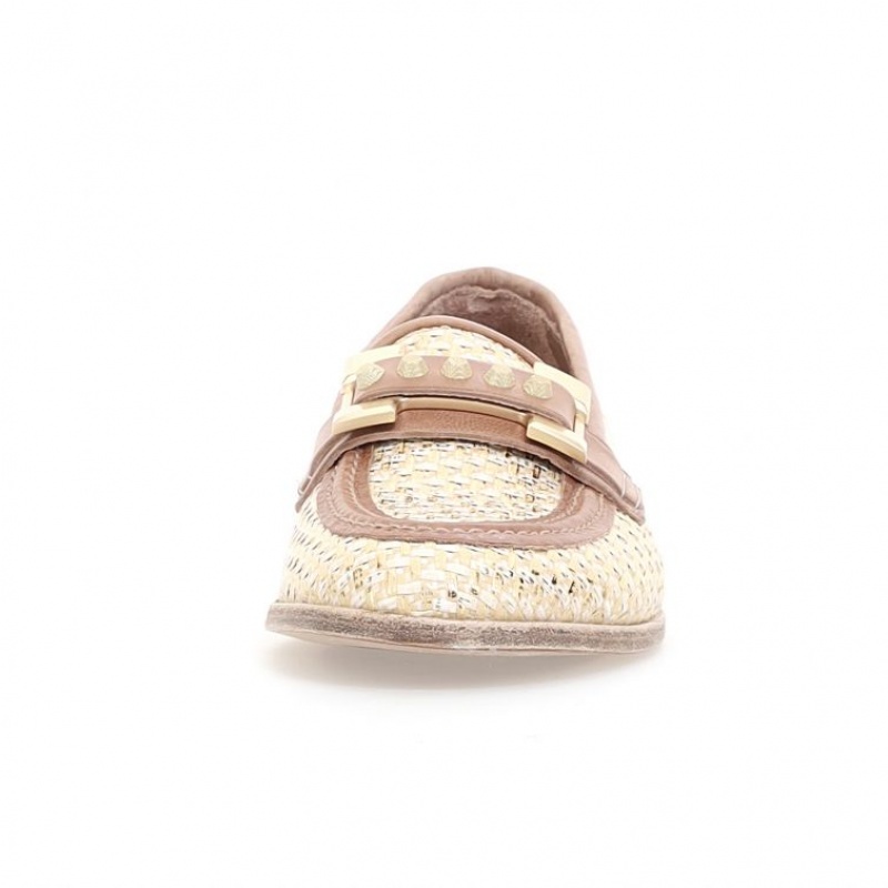 A.S.98 Janele flat shoes Damen Gold | DE-896NJLCIA