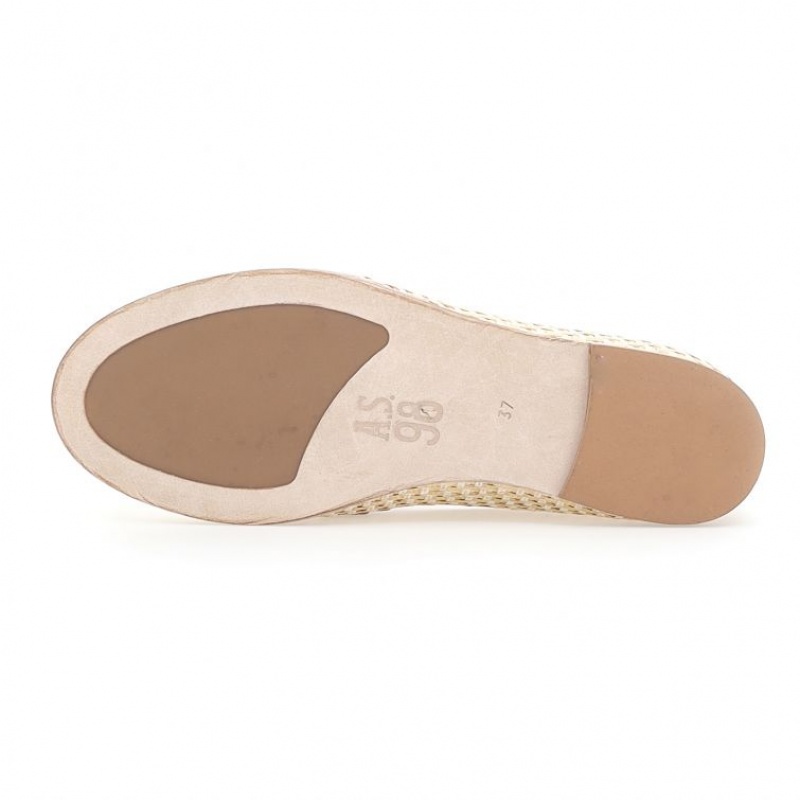 A.S.98 Janele flat shoes Damen Gold | DE-896NJLCIA