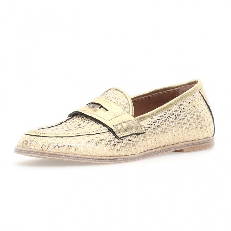 A.S.98 Janene flat shoes Damen Gold | DE-217WFGCMT