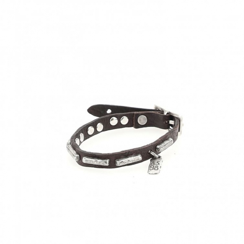 A.S.98 Jeff Armband Unisex Schokolade | DE-096PKYWBN