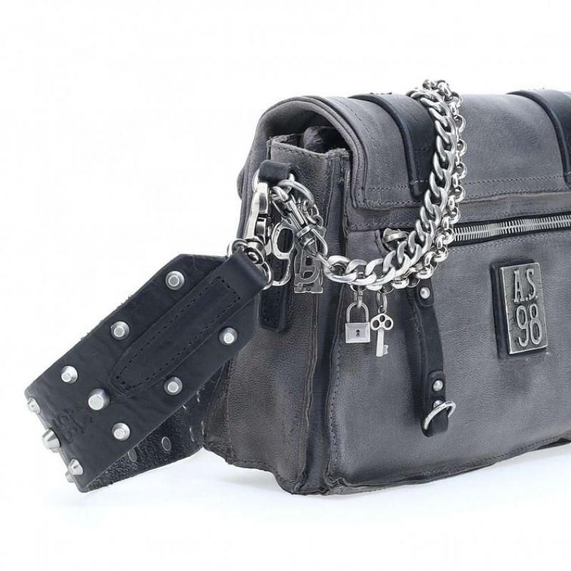 A.S.98 Konnor Schultertasche Unisex Schwarz | DE-402KJXLCW