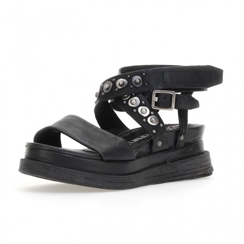 A.S.98 Ladonna Sandalen Damen Schwarz | DE-587BVENYQ