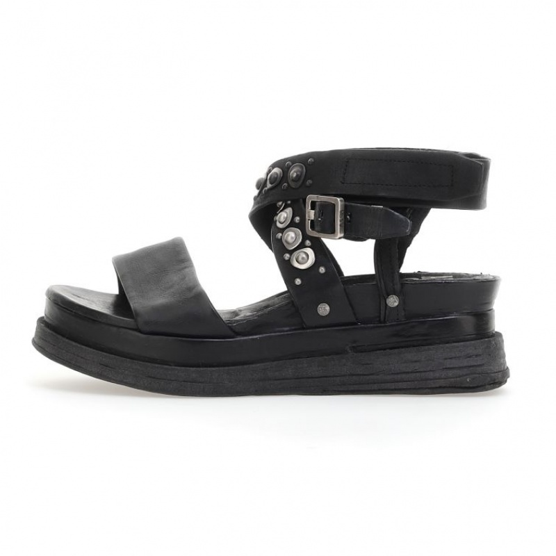 A.S.98 Ladonna Sandalen Damen Schwarz | DE-587BVENYQ