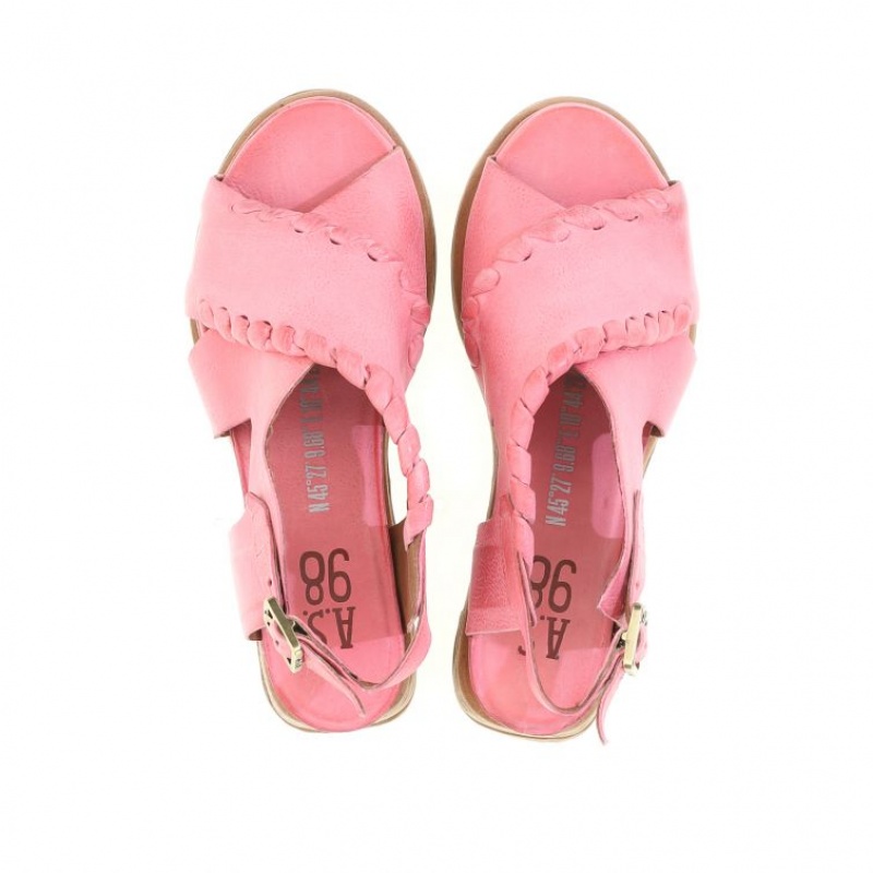 A.S.98 Laz Sandalen Damen Rosa | DE-415IYFVAB