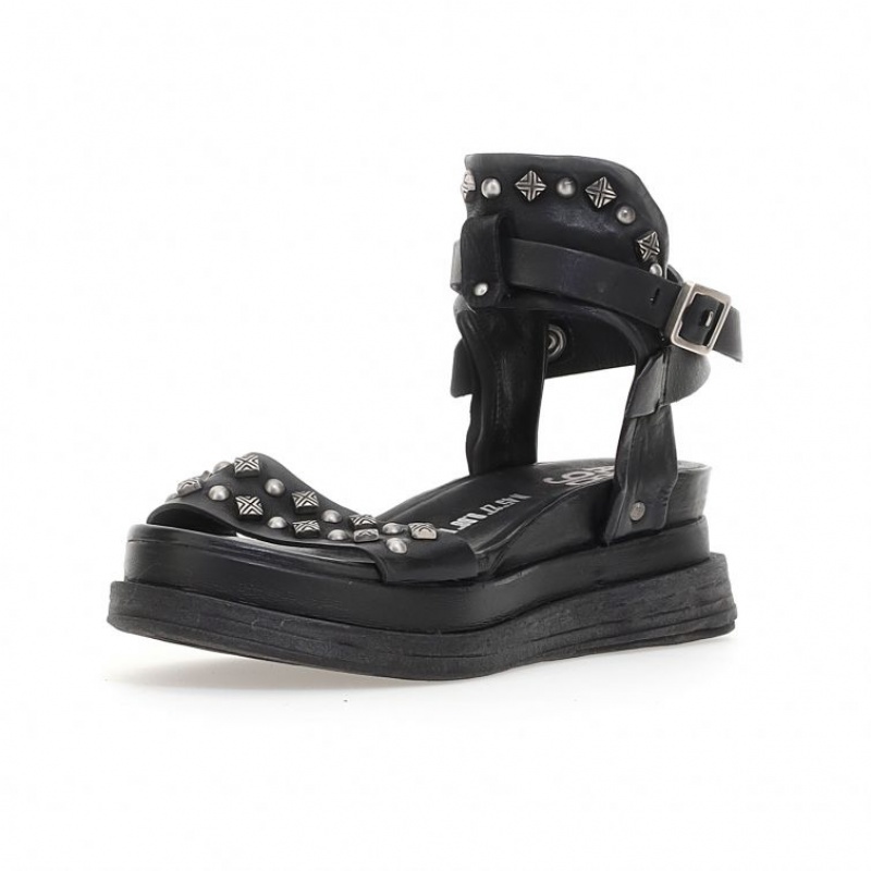 A.S.98 Leta Sandalen Damen Schwarz | DE-374USHOAY