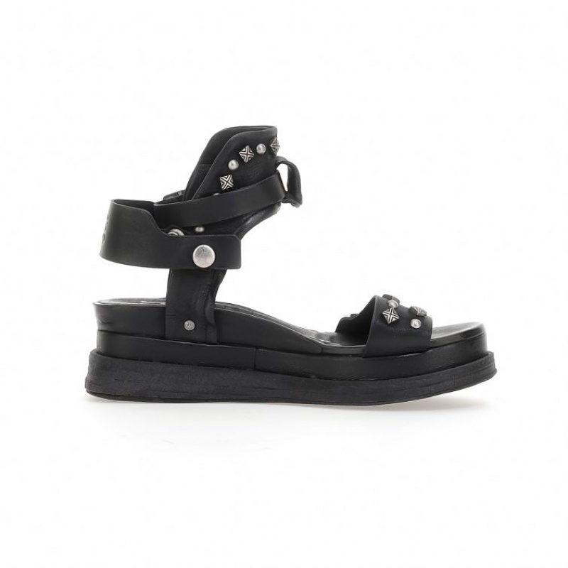 A.S.98 Leta Sandalen Damen Schwarz | DE-374USHOAY