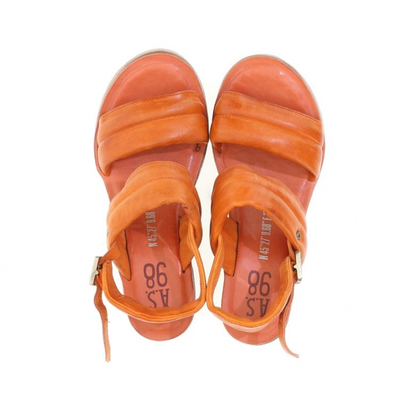 A.S.98 Neely Sandalen Damen Orange | DE-763ZCINTM