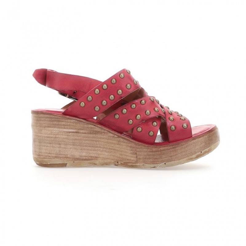 A.S.98 Normand Sandalen Damen Dunkelrot | DE-025JTQWLN